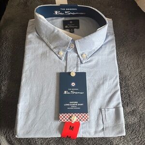 New Ben Sherman Sky Blue Oxford Shirt M